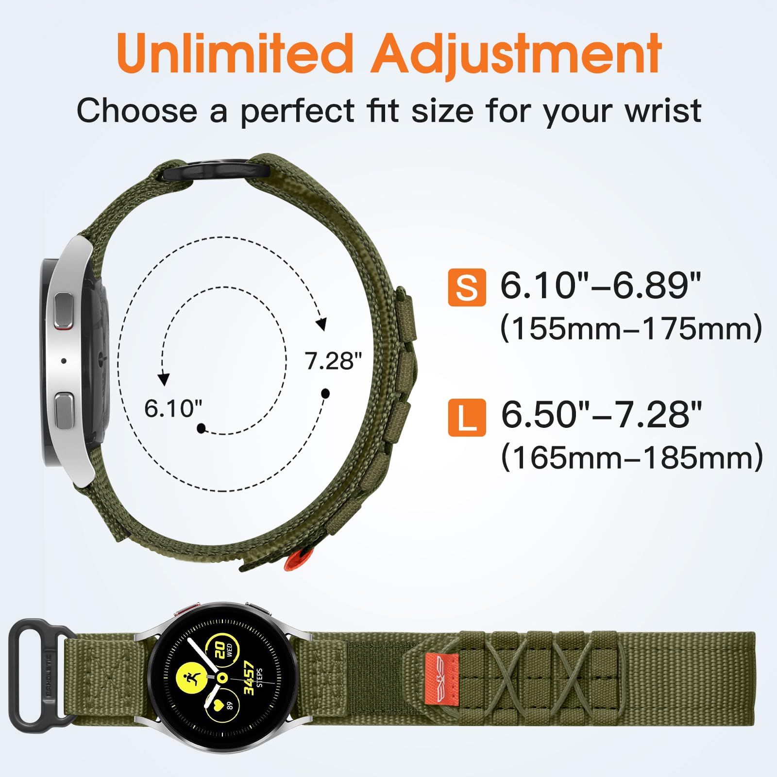 Bandletic Compatible con Corre Samsung Galaxy Watch 7/6/5/4 40mm 44mm