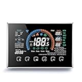 Smart Thermostats, Heat Pump Room Thermostat, 4.8 Inch Temperature Controller Color LCD Screen Programmable Thermostat for House, Fit for Alexa for Google for Home Office Hotel (Black)