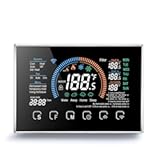 Smart Thermostats&comma; Heat Pump Room Thermostat&comma; 4&period;8 Inch Temperature Controller Color LCD Screen Programmable Thermostat for House&comma; Fit for Alexa for Google for Home Office Hotel &lpar;Black&rpar;