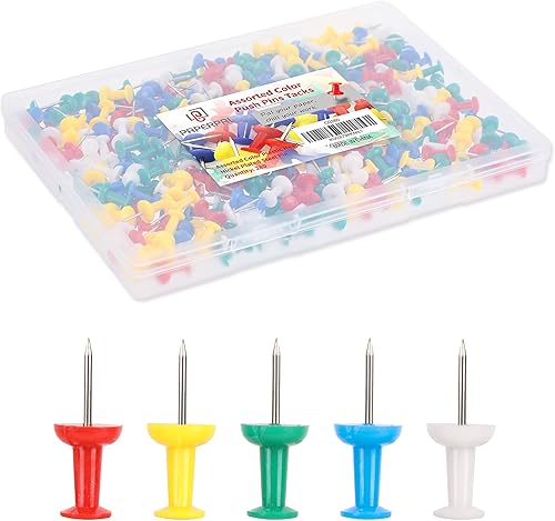 PAPERPAL 280 pines de presiĂłn de colores surtidos para tablero de corcho, tachuelas coloridas para colgar en la pared, pasadores para oficina, PAPERPAL 280 pines de presiĂłn de colores surtidos para tablero de corcho, tachuelas coloridas para colgar en la pared, pasadores para oficina,