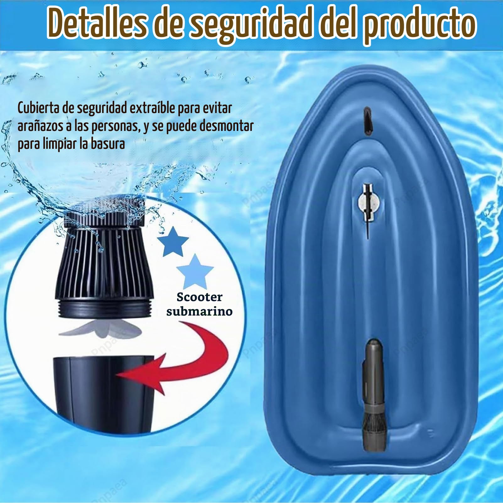 Motor 500w/700w Brushless Moto De Agua Hinchable, Propulsor AcuáTico, Lancha Hinchable Electrica,Potente HéLice para Surf, Pesca Y Buceo para Adulto A