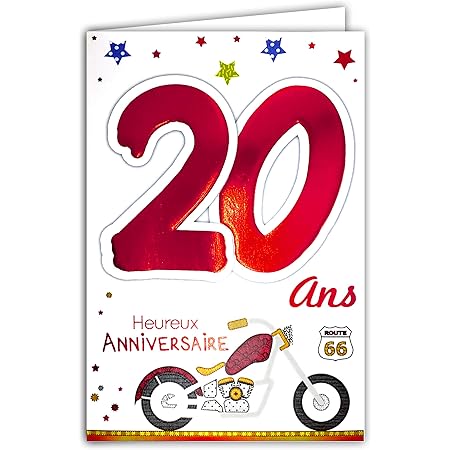 Age Mv 69 21 Carte Anniversaire Ans Garcon Jeune Homme Motif Moto Amazon Fr Fournitures De Bureau