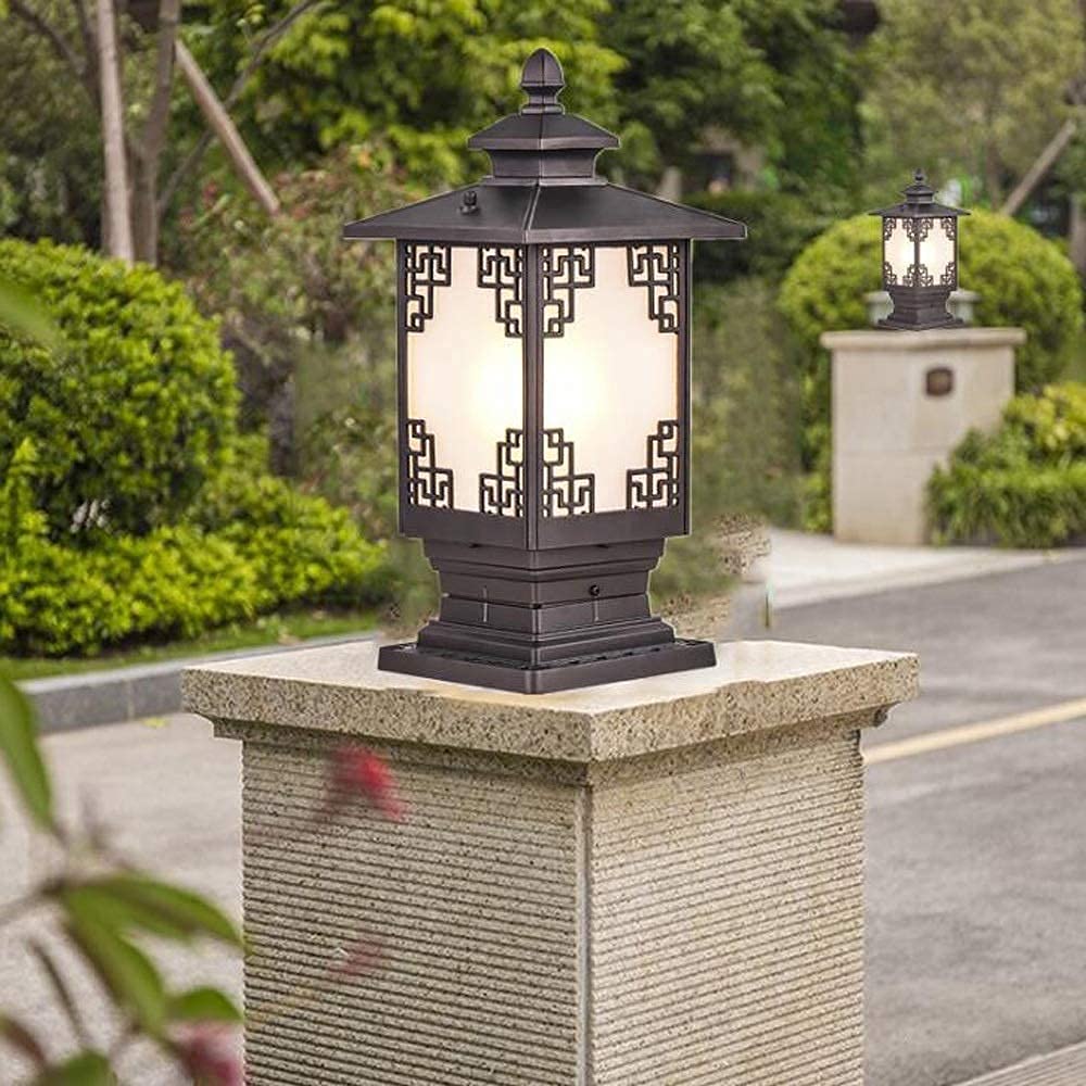 Neuheit Wandleuchte Außenzaun Stigma Türpfosten Lichter Villa Europäischen Stil Gartentür Wandleuchte Ip65 Wasserdicht Aluminium E27 Stigma Stehlampe Straßenlaterne Tischleuchte