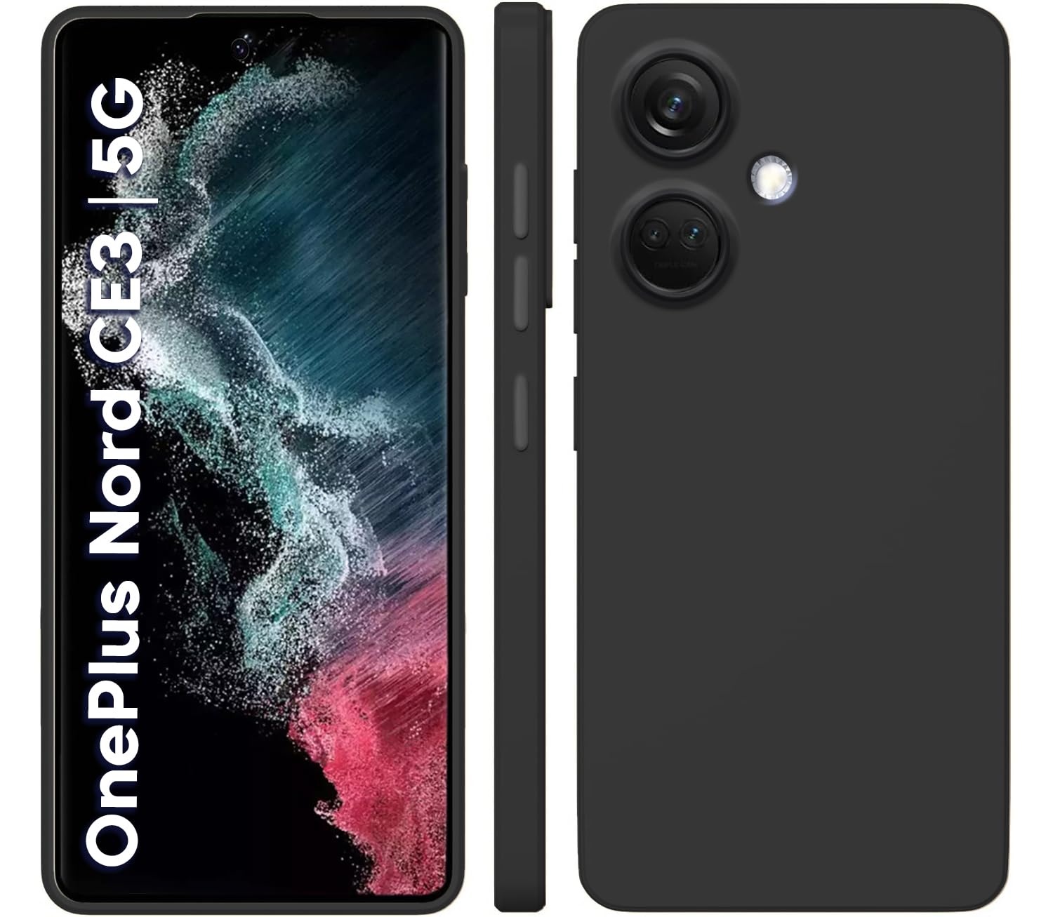 TRUEUPGRADE Back Cover Case for OnePlus Nord CE 3 5G Back Cover Case | Soft Silicon Rubberised Cover |Camera Protection Bump Back Cover for OnePlus Nord CE 3 5G (Black) (B0CFH5R74Z) Amazon Price History, Amazon Price Tracker