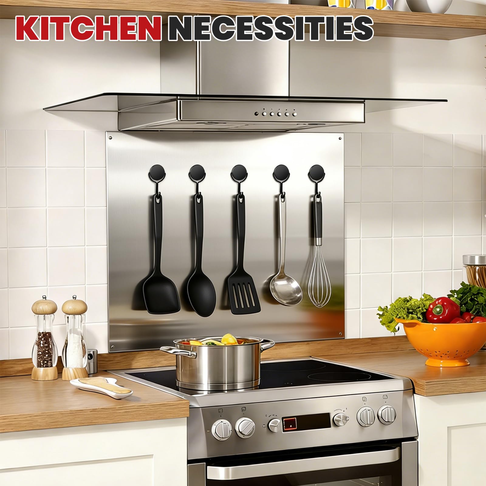 Buelkmag Ganchos magnéticos, ganchos magnéticos de acero inoxidable 304 resistentes para parrilla de refrigerador, imanes fuertes con ganchos para el hogar, cocina, soporte para llaves de garaje,
