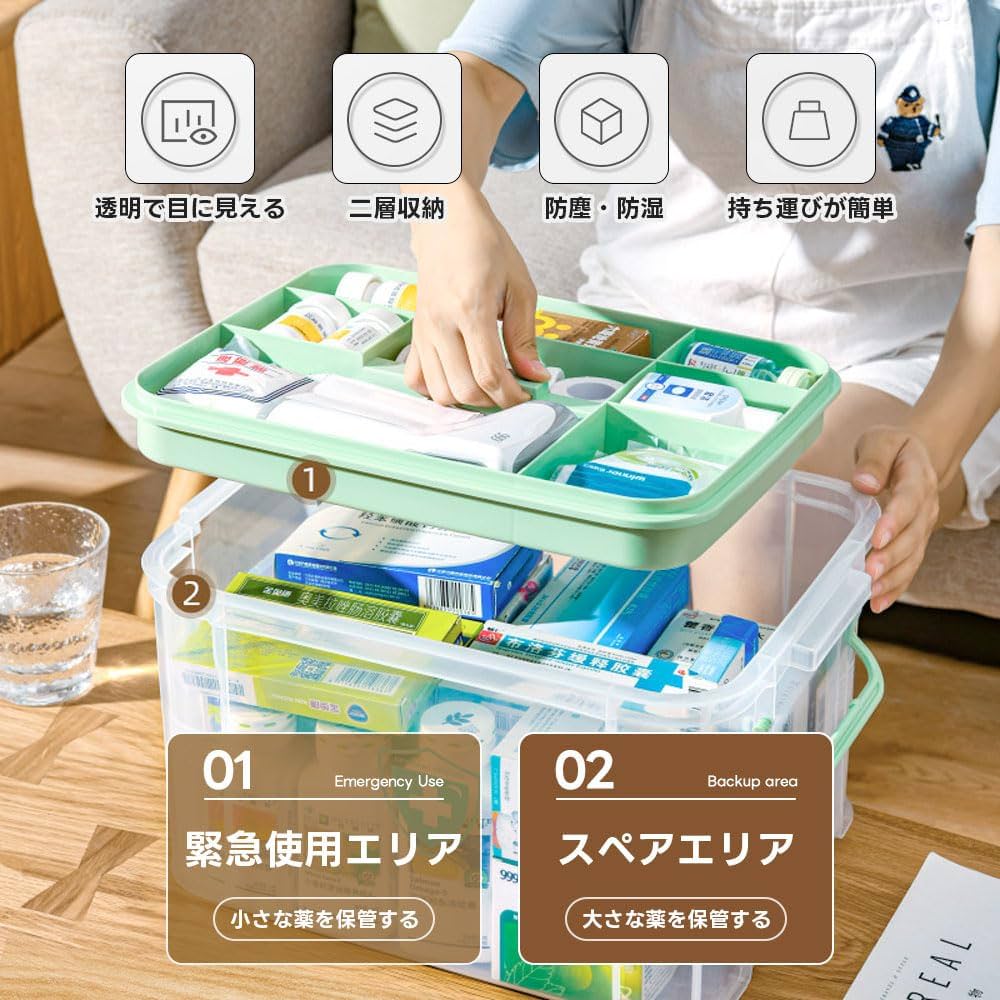 常備薬　置き薬箱　２個 319yoKtRa8L.jpg_BO30,255,255,