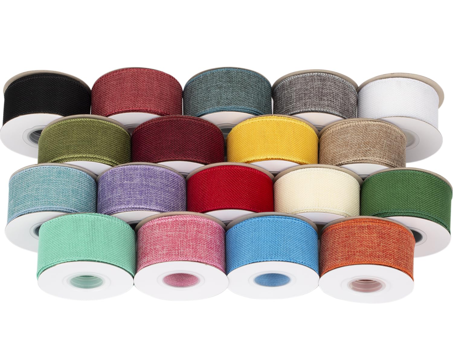 Tekdeere Burlap Ribbon 50mm x 9 Meters, Moss Wired Ribbon for Crafts, Gift Wrapping, Wreaths, Bows, Tree Decoration and Outdoor Decoration - Image 3