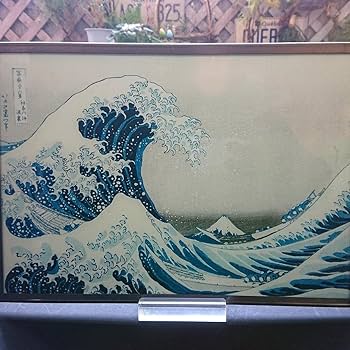 Amazon.co.jp: 葛飾北斎ステンドグラスGreat Wave富嶽三十六景 神奈川