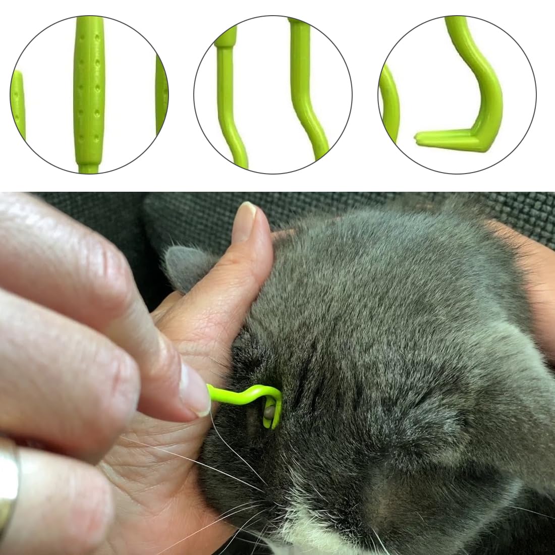 6 PCS Tire Tique Chien- Pince à Tiques, Crochets à Tiques, Pièges à Tiques, Tire Tique pour Humain - Pince a Tique pour Chat - Pince à Tiques pour Homme, Enfants et Chevaux - Pince Anti Tique