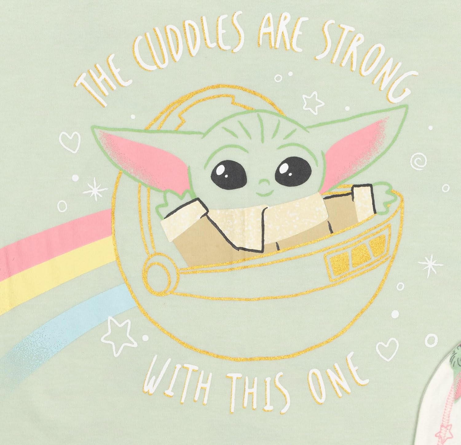 STAR WARS The Child Baby Girls Sleep N' Play Coverall Headband Bib and Blanket 4 Piece Newborn - Image 6