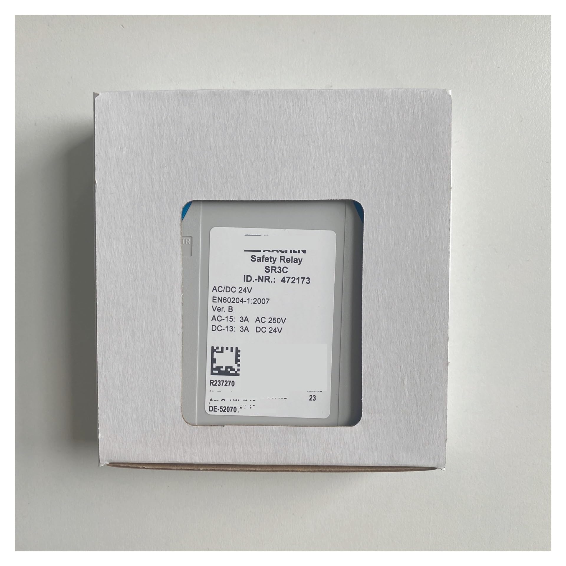 Relais de sécurité SR3C24V numéro de Commande 472173