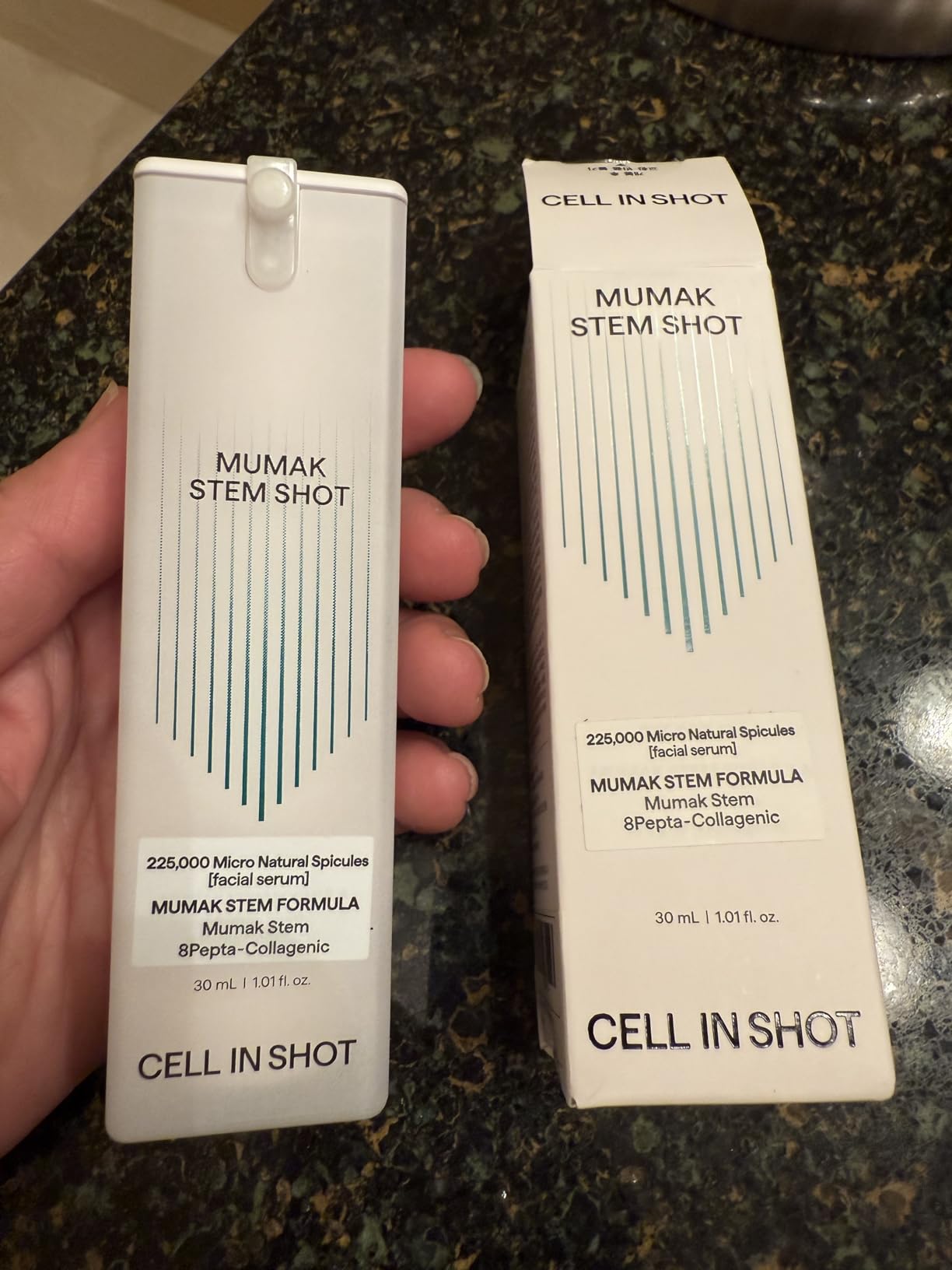 CELL IN SHOT Mumak Stem Shot – Skin Lifting and Elasticity Booster – MFSC® Stem Cell Anti-Aging Serum for Face Wrinkles and Firmness, 1.09 fl.oz. (30 ml)