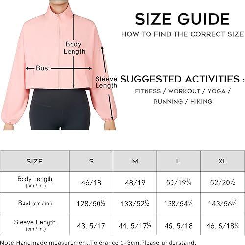 Miniatura 6 de icyzone Chaquetas recortadas de gran tamaño con cremallera UPF 50+ para mujer