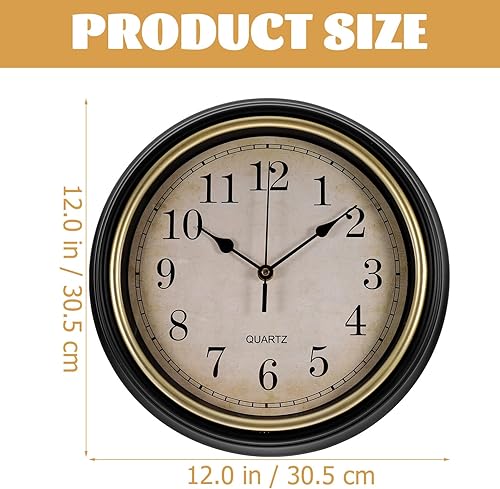 Miniatura 7 de VOSAREA Reloj de pared al aire libre Reloj de pared retro Reloj de pared moderno Reloj de pared divertido Reloj de pared colgante Reloj de pared