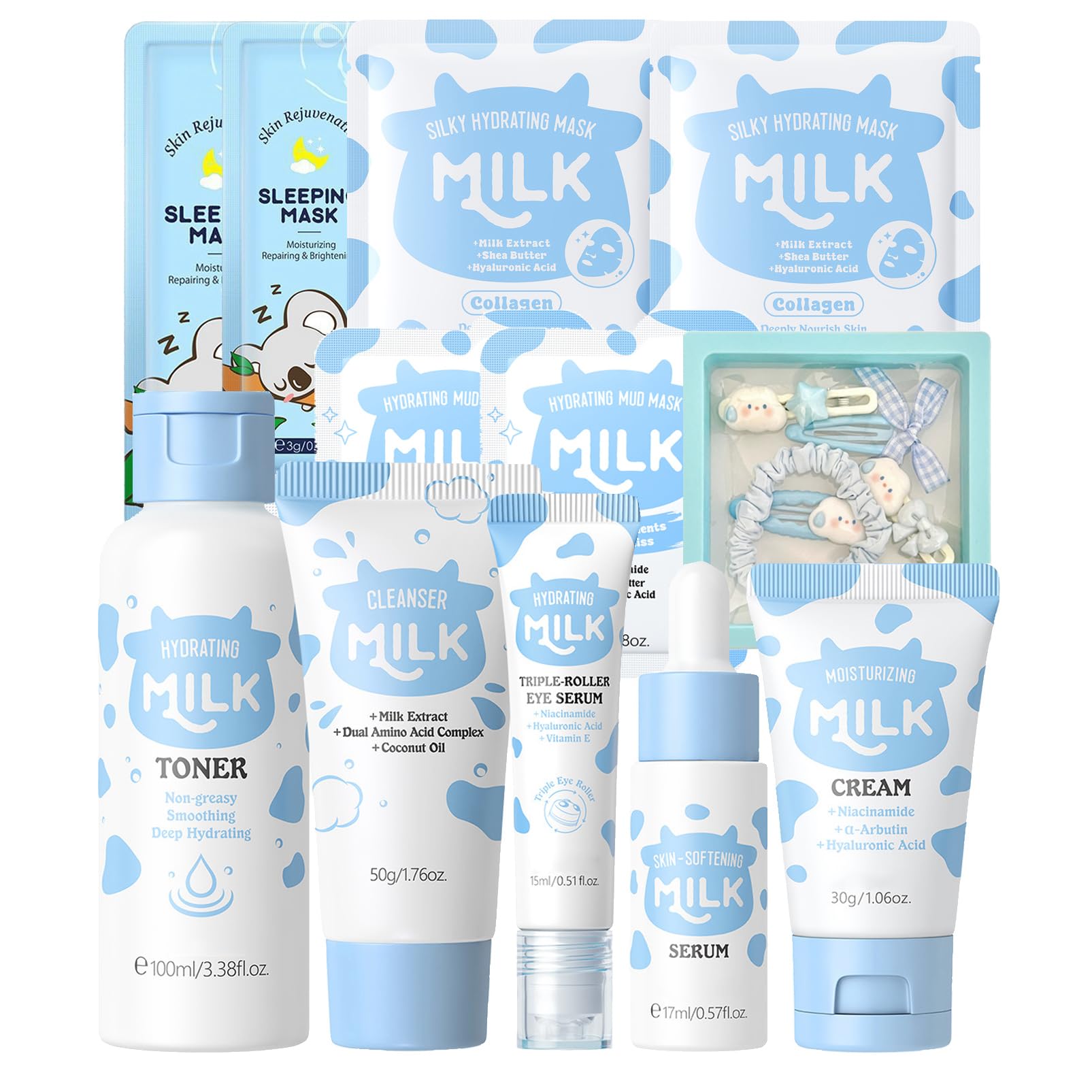 Milk Skincare Set for Teenage Girls,Milk Skin Care Sets&Kits,Beauty Gift Sets