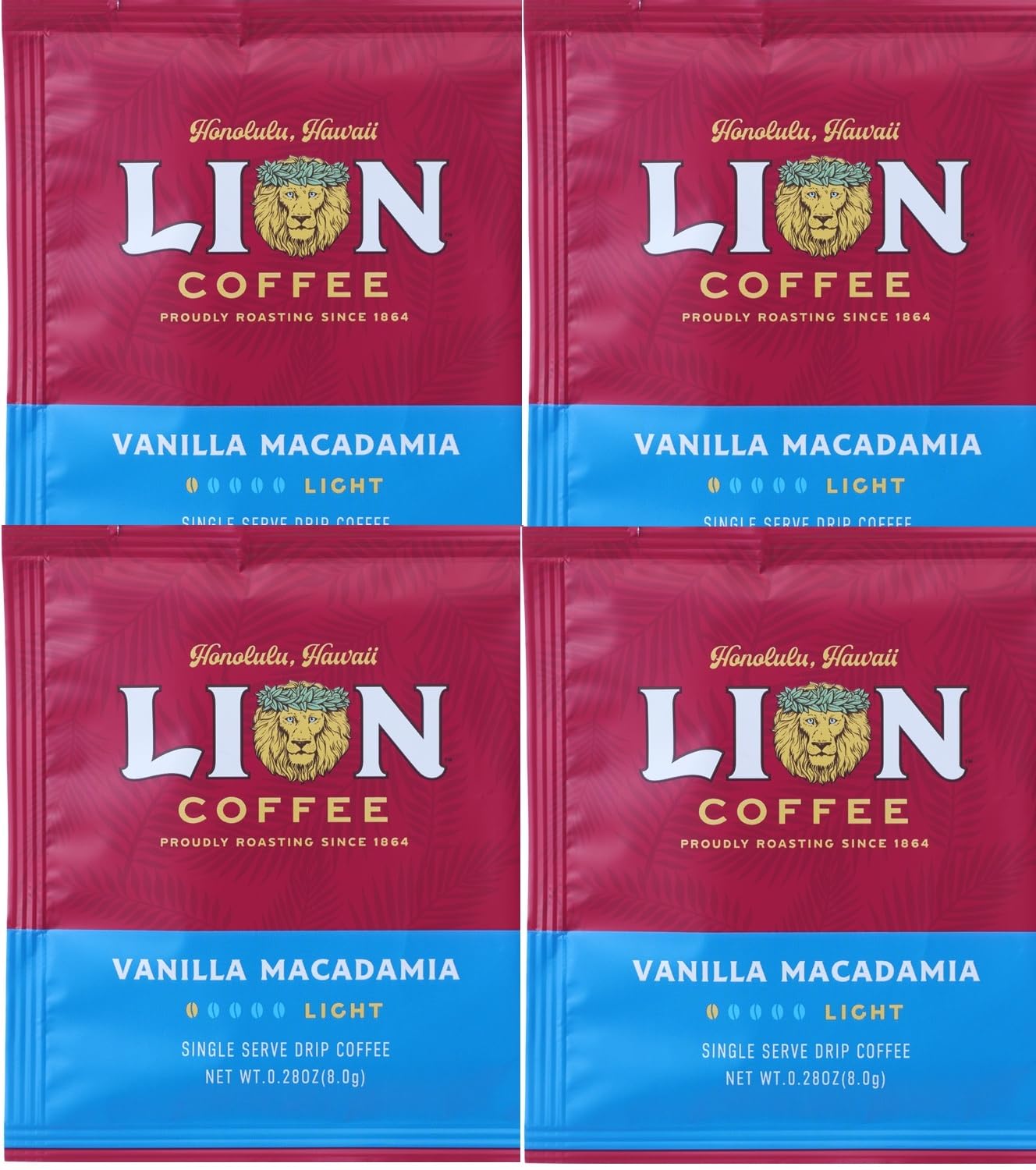 Amazon.co.jp: ライオンコーヒー シングルドリップ バニラマカダミア8g