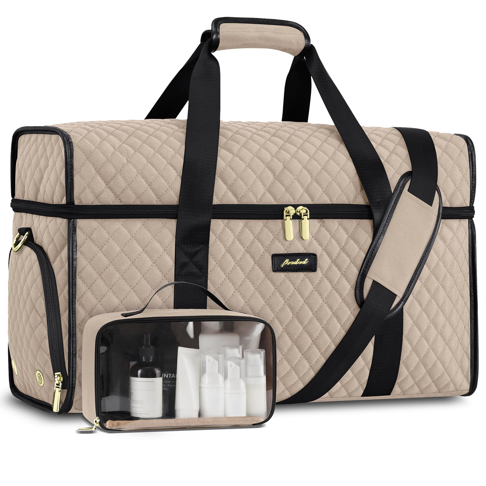 Weekender Travel Duffle Bag for Women: Overnight Bags with Shoe Compartment Carry on Bags for Airplanes with Toiletry Bag Weekend Yoga Gym Bag with