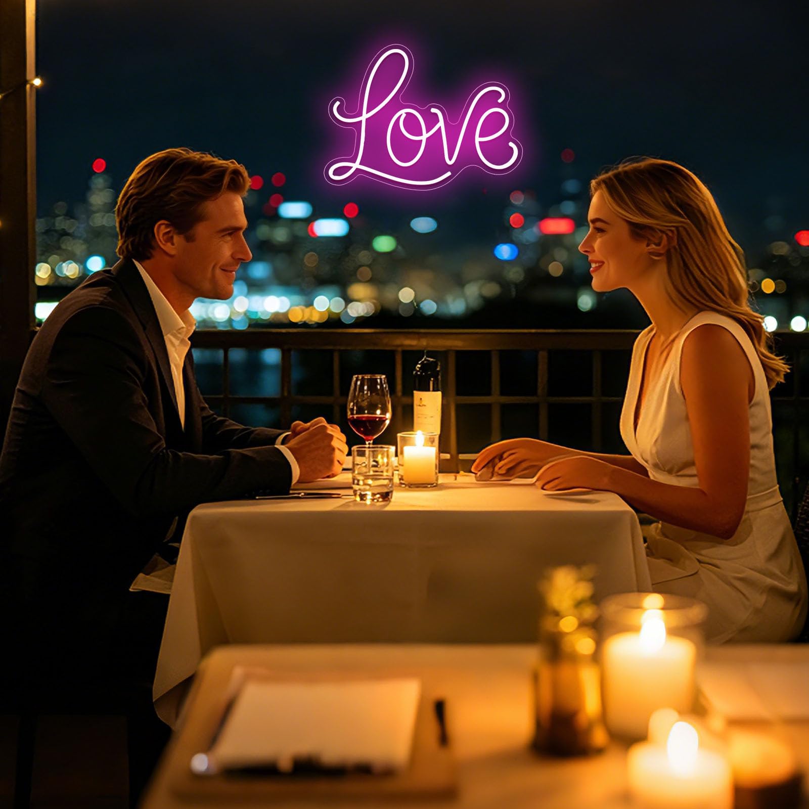 Neonschild mit Aufschrift "Love", Rosa, Neonlicht, LED-Wandschilder, USB-betriebenes Lichtschild für Mädchen, Schlafzimmer, Weihnachten, Valentinstag, Muttertag, Hochzeit, Wanddekoration