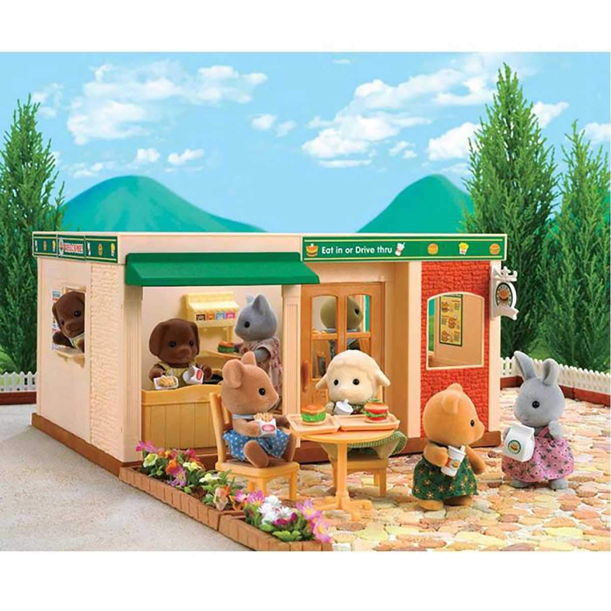 Sylvanian Families 5271 Hamburger Restaurant Set Desertcart