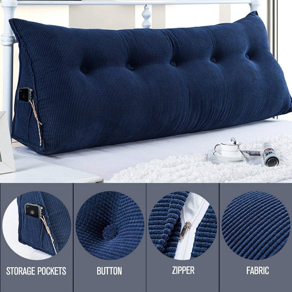Amazon.com: WOWMAX Wedge Pillow Headboard Queen Triangular