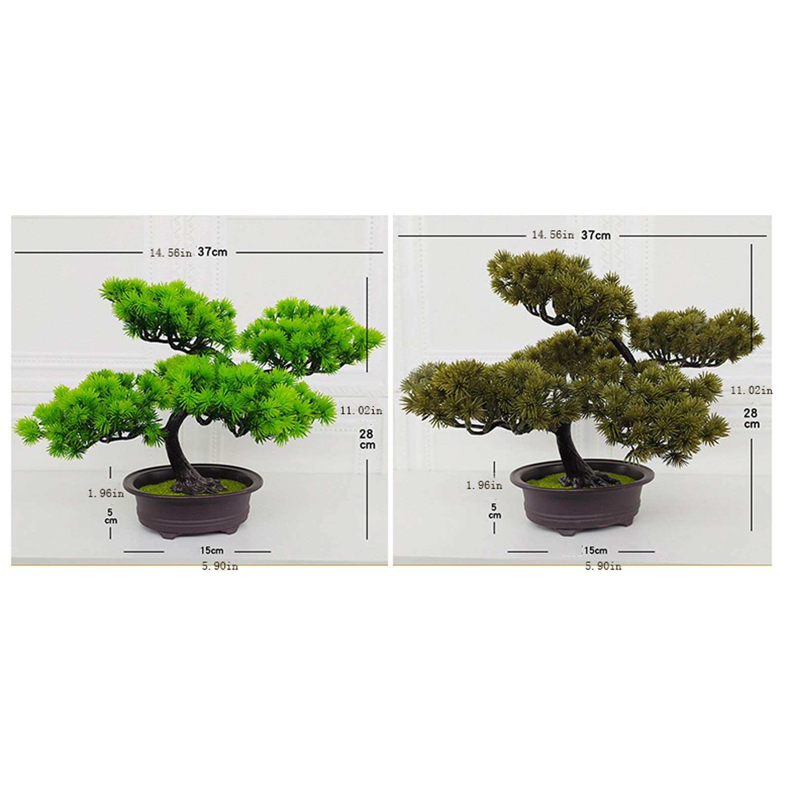 árbol falso Simulación Bonsai Pequeños Adornos Pequeños árboles Potted Plantas Verdes Bienvenido Pine Pine Plastic Flores Artificiales Decoración Interior Decoración Artesanía Regalos Plantas Artifici