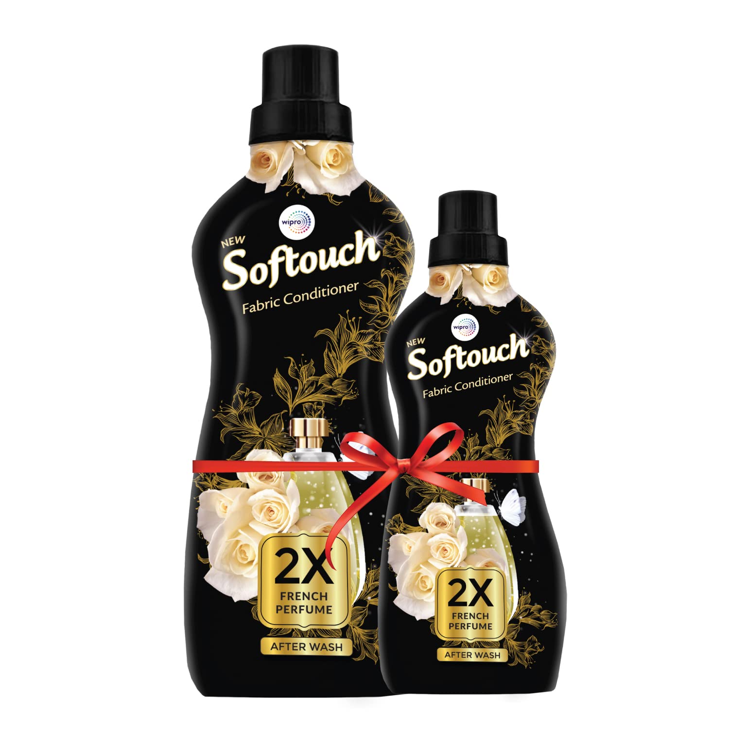 Softouch 2X French Perfume 800+400ml Fabric Conditioner with French Rose & Jasmine| After Wash Liquid Fabric Softener with Long-Lasting Fragrance| Suitable for All Clothes (B07VQYCL7M) Amazon Price History, Amazon Price Tracker