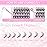 DIY Eyelash Extension Large Tray 10D 20D 30D 40D Cluster Lashes Mixed Tray Natural Long Mink Individual Lashes Reusable False Eyelashes Extension (20D-0.07-C, 8-16mm)
