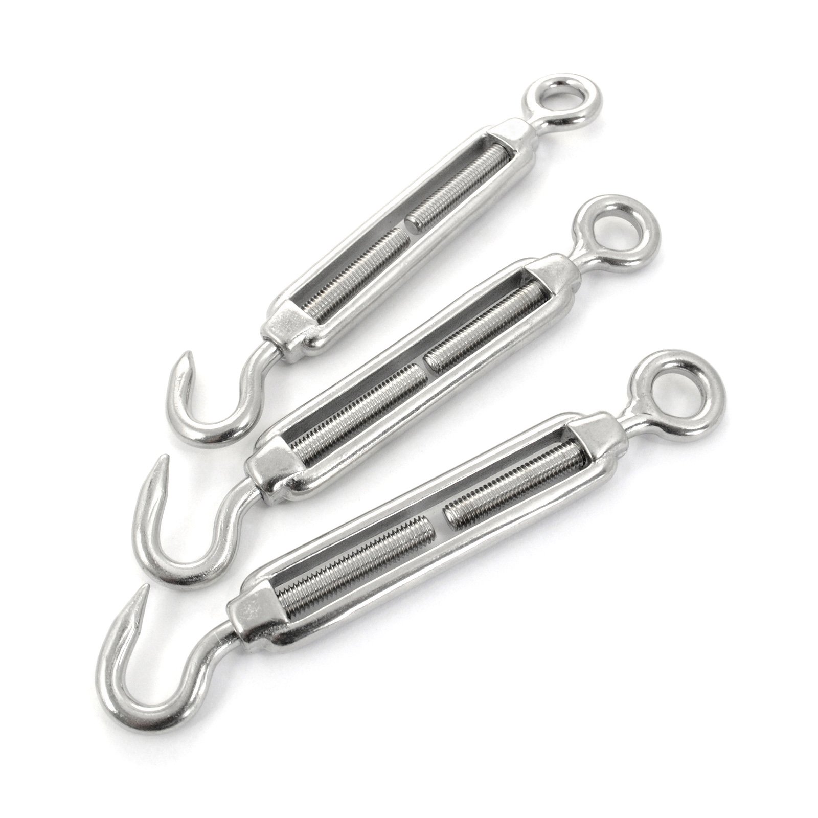 10 pc/s acero inoxidable V4A tensor M10 tensor de la cuerda tornillo gancho - ojo