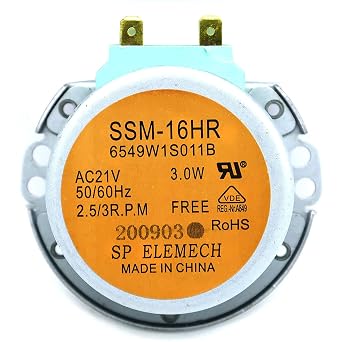 6549W1S011B Motor Enterpark 6549W1S011B New OEM Produced for LG Microwave Turntable Motor Replacement Part, AC21V 50/60Hz 3.0W 2.5/3 RPM...