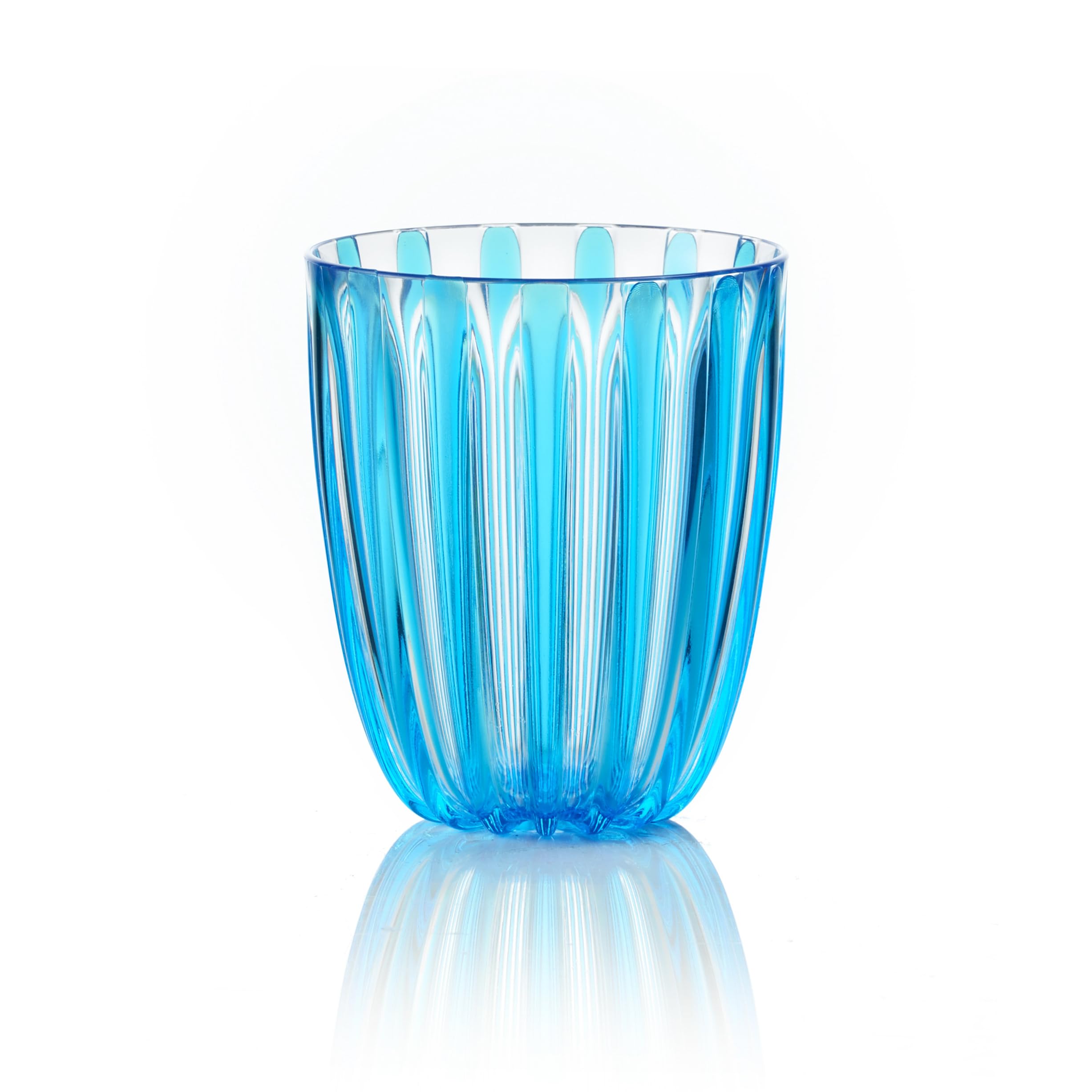Guzzini Low Glass Turtleneck (Light Blue), Azure