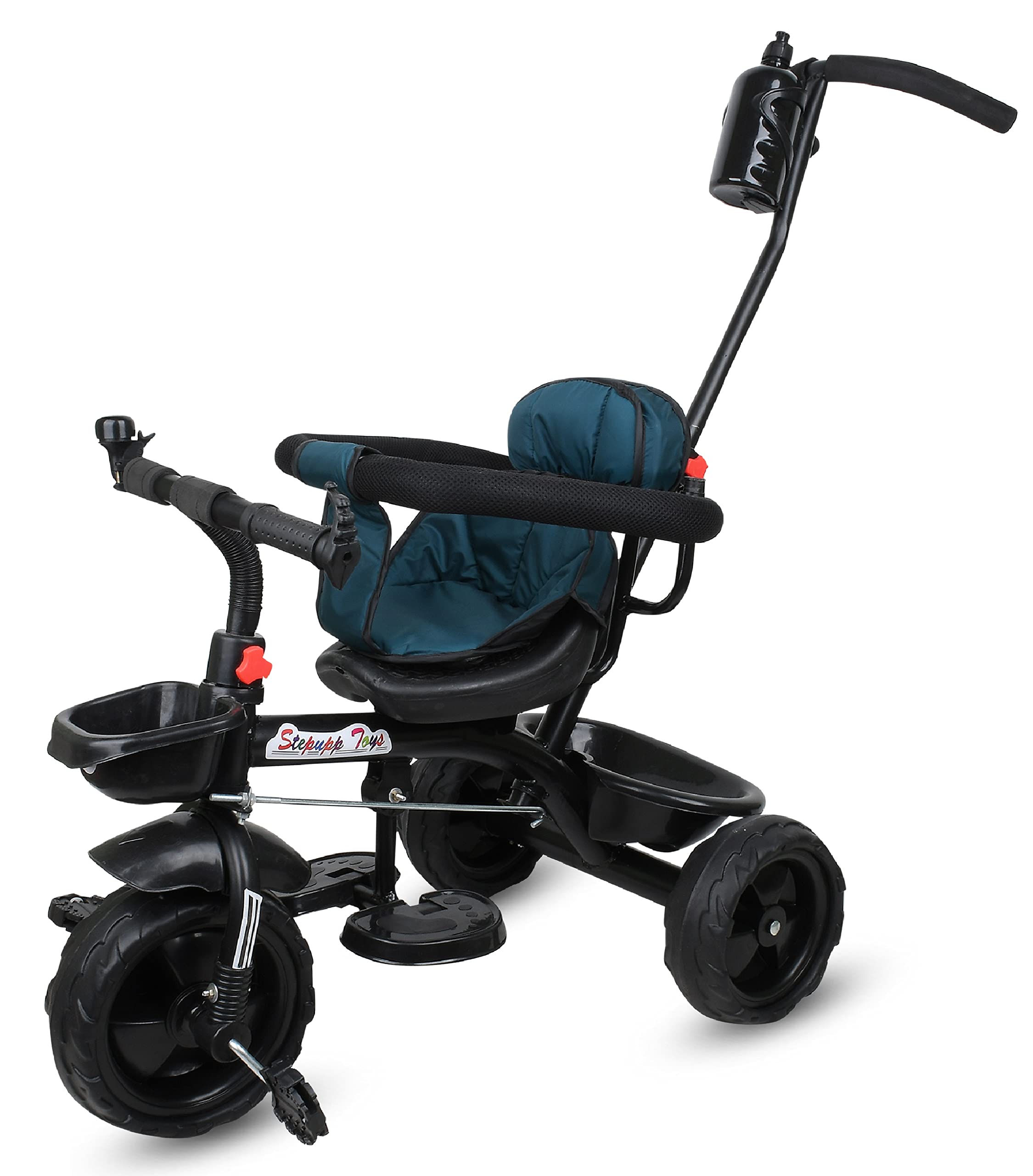 Maanit Learn-to-Ride Trike on 3 Wheels with Safety Harness, Non-Slip Pedal,Storage Basket,Water Bottle and Removable Parent Handle (B0BG27ZNKL) Amazon Price History, Amazon Price Tracker