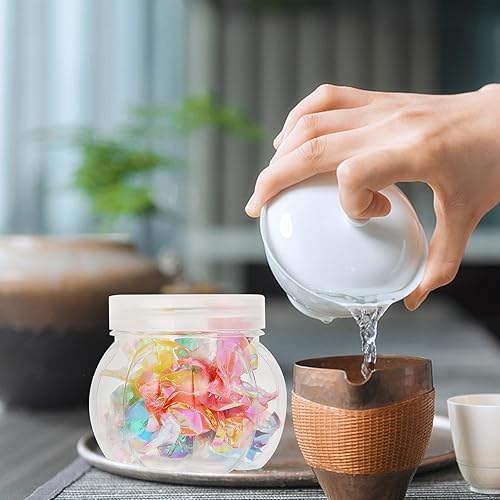 Miniatura 3 de Garneck 24 unidades de tarros de calabaza para mascotas, cajas de almacenamiento de caramelos de Navidad con tapas, soportes de regalo, tarros de