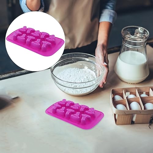 Miniatura 3 de Amosfun Moldes de caramelo de Navidad, sombrero de bruja, moldes de chocolate, molde de hielo de silicona, herramienta para hornear (color al azar)