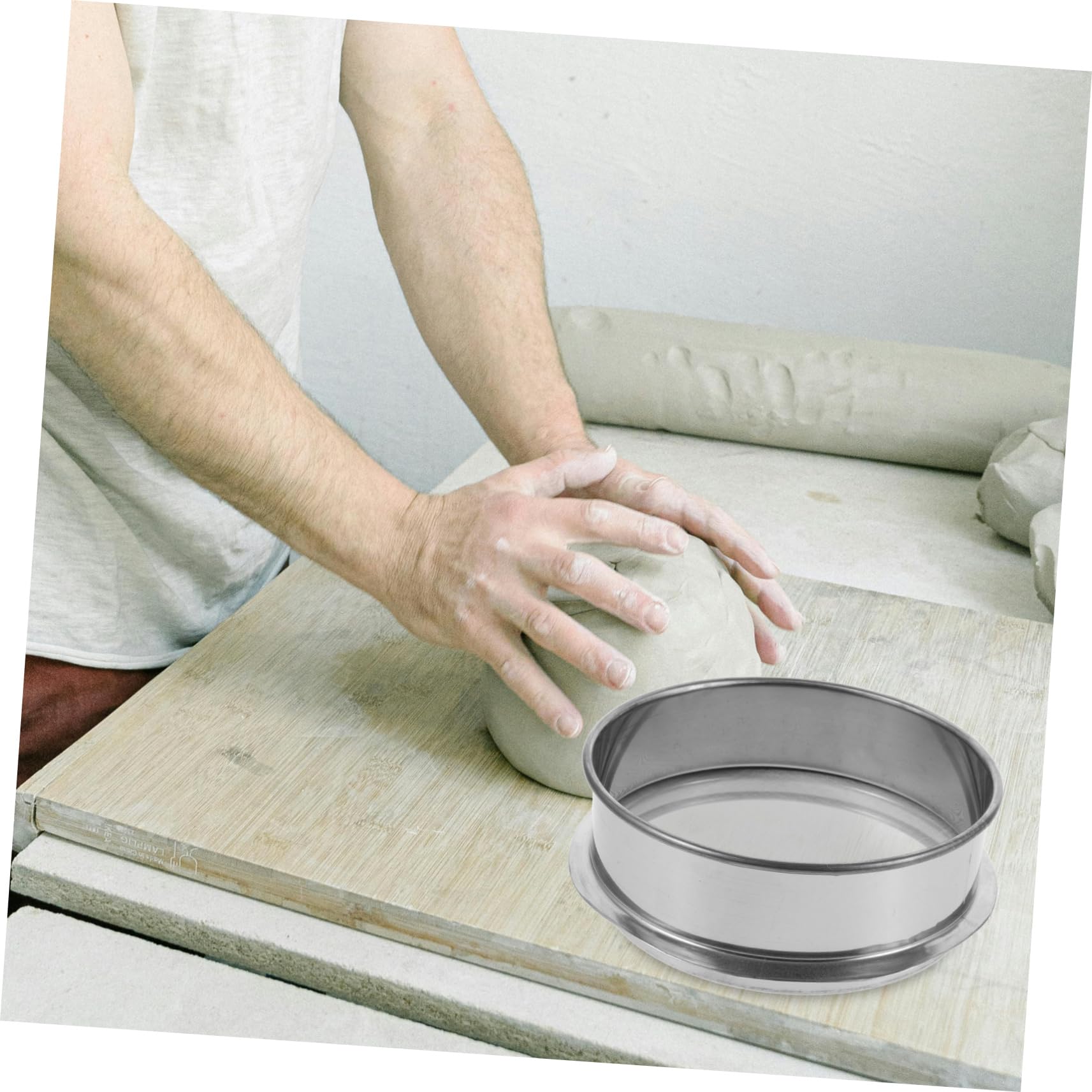 SEWACC 3pièces Tamis Rond Acier Inoxydable Mailles pour Glaçure Outil Polyvalent De Filtration pour Parfait pour Artistes Professionnels