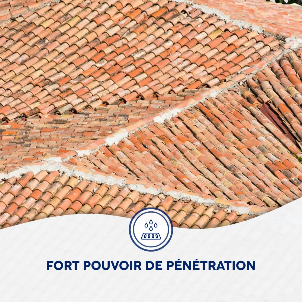MATPRO - Imperméabilisant Matériau Poreux Sol, Mur, Façade - Hydrofuge Prêt à Emploi - Protection Toiture, Béton, Pierre, Marbre, Tuile, Bois - Incolore - 220L