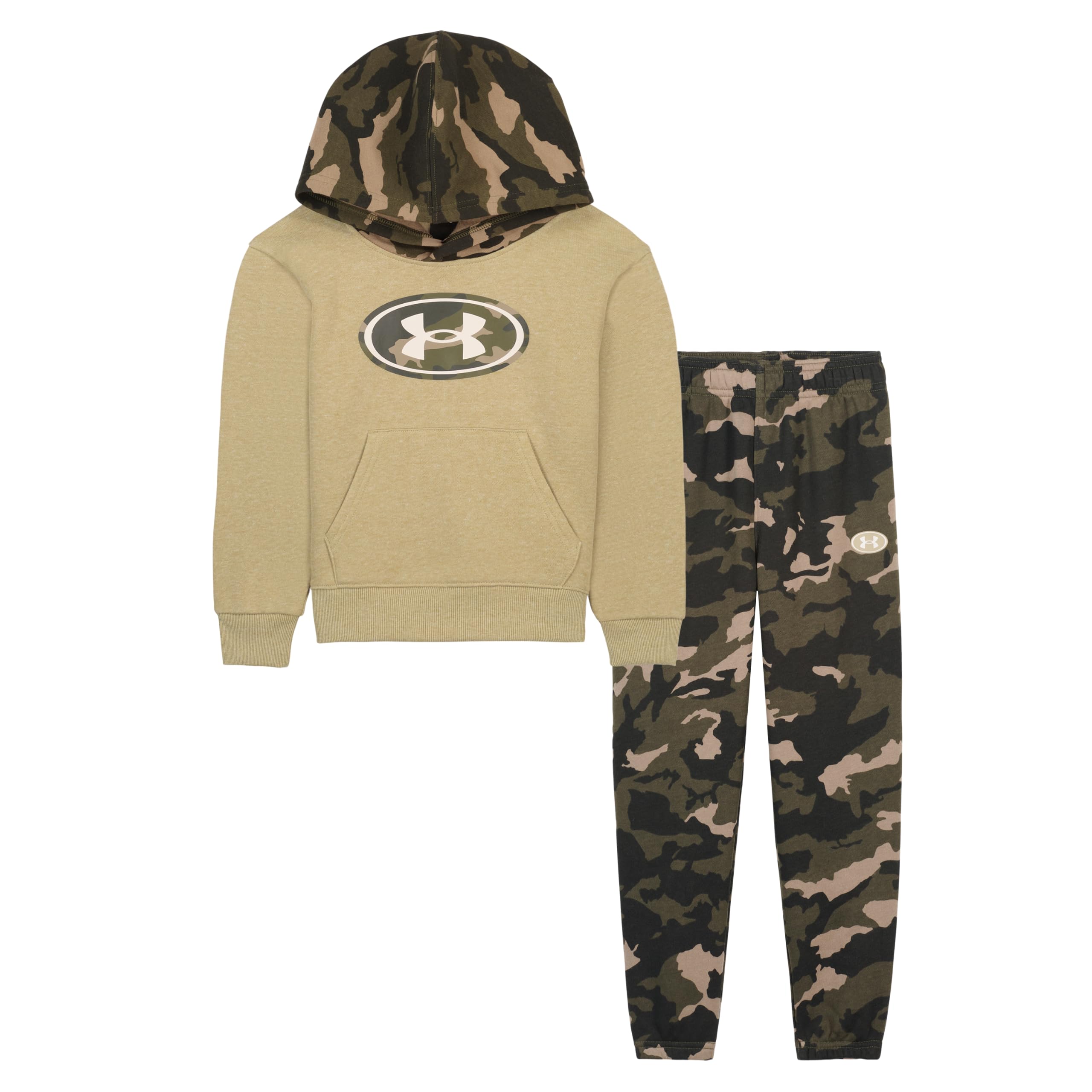 Under Armour Boys' 2-Piece Pullover Hoodie Sweatshirt and Fleece Pants Set
