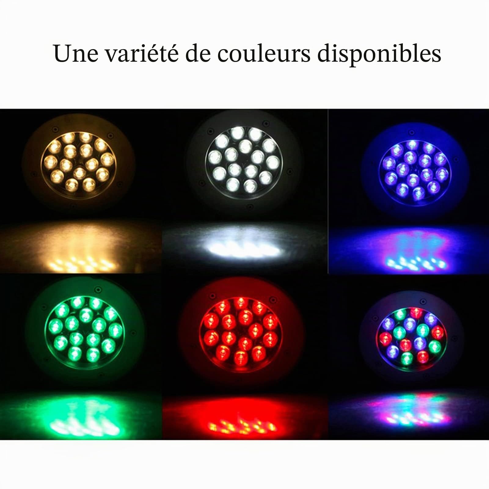 Carré Lumière Souterraine À LED Spot Encastrable Exterieur IP67 Étanche Lumières De Paysage pour Jardin Terrasse Trottoir Éclairage Paysager AC85-265V (Color : Warm White, Size : 9W)