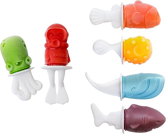 ZOKU Mini Pop Molds and Fish Pop Molds Bundle