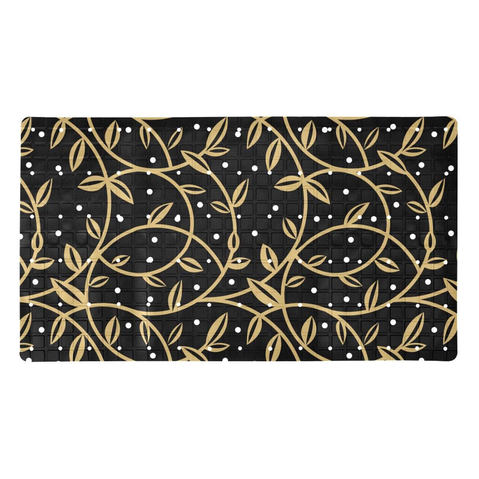 Tapis de bain pour s'asseoir doux et floral pour une douche familiale sécurisée