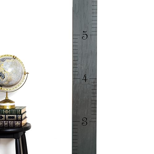Miniatura 2 de Tabla de crecimiento de regla de madera original + calcomanías de hito de medición de altura gratis para niños, niños y niñas, decoración de pared