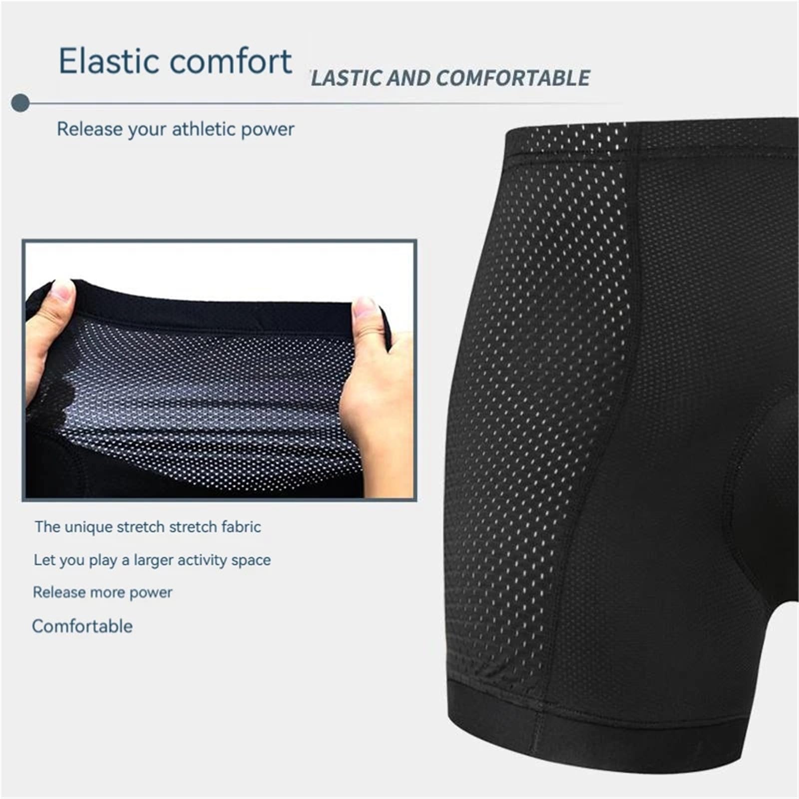 Pantaloncini da Ciclismo Pantaloncini da Ciclismo Traspiranti Uomo, 2 Pezzi, con Imbottitura in Gel 4D, Antiurto, for Mountain Bike e Bici Corsa(XL)