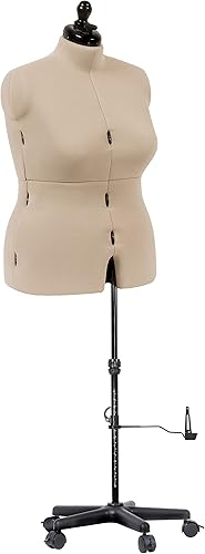 Dritz My Double Designer Forma de Vestido Ajustable de Figura Completa, Tallas Femeninas US 20–24, Maniquí de Costura con Torso Corporal que se