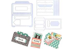 3 Pcs Card Package Die Cuts DIY Embossing Cutting Dies Paper Flowers Template Cutting Files