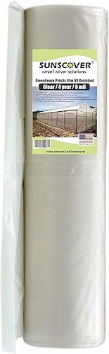 Película de plástico para invernadero, cobertor de polietileno transparente, resistente a los rayos UV, 6 mil, 4 años disponible en Yaxa Colombia