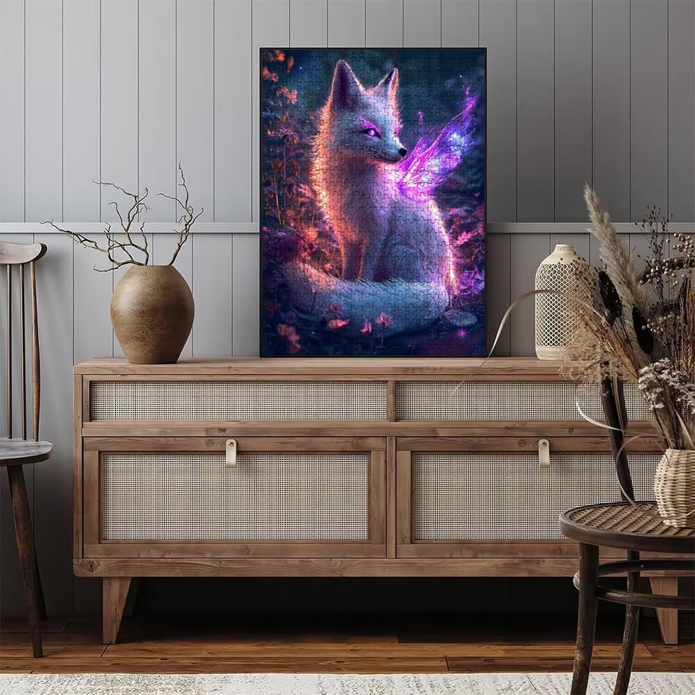 Der WeißE Fuchs Puzzle 6000 Teile, Klassische Puzzles, Geschicklichkeitsspiel Puzzle für Erwachsene, Puzzlespiele für Die Ganze Familie, Mit Schöner Verpackung, Dekoration Puzzles DX0YL3-687