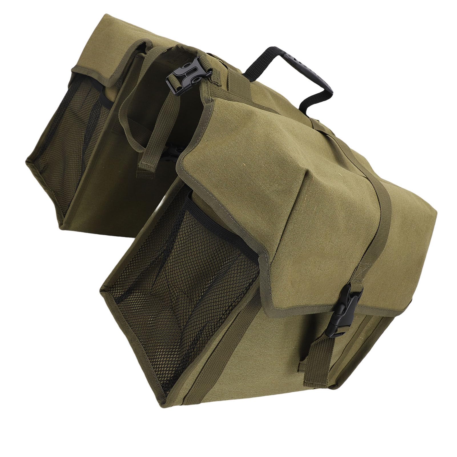 Sonew Borsa Posteriore per Bici Grande Capacità, Doppia Borsa con Strisce