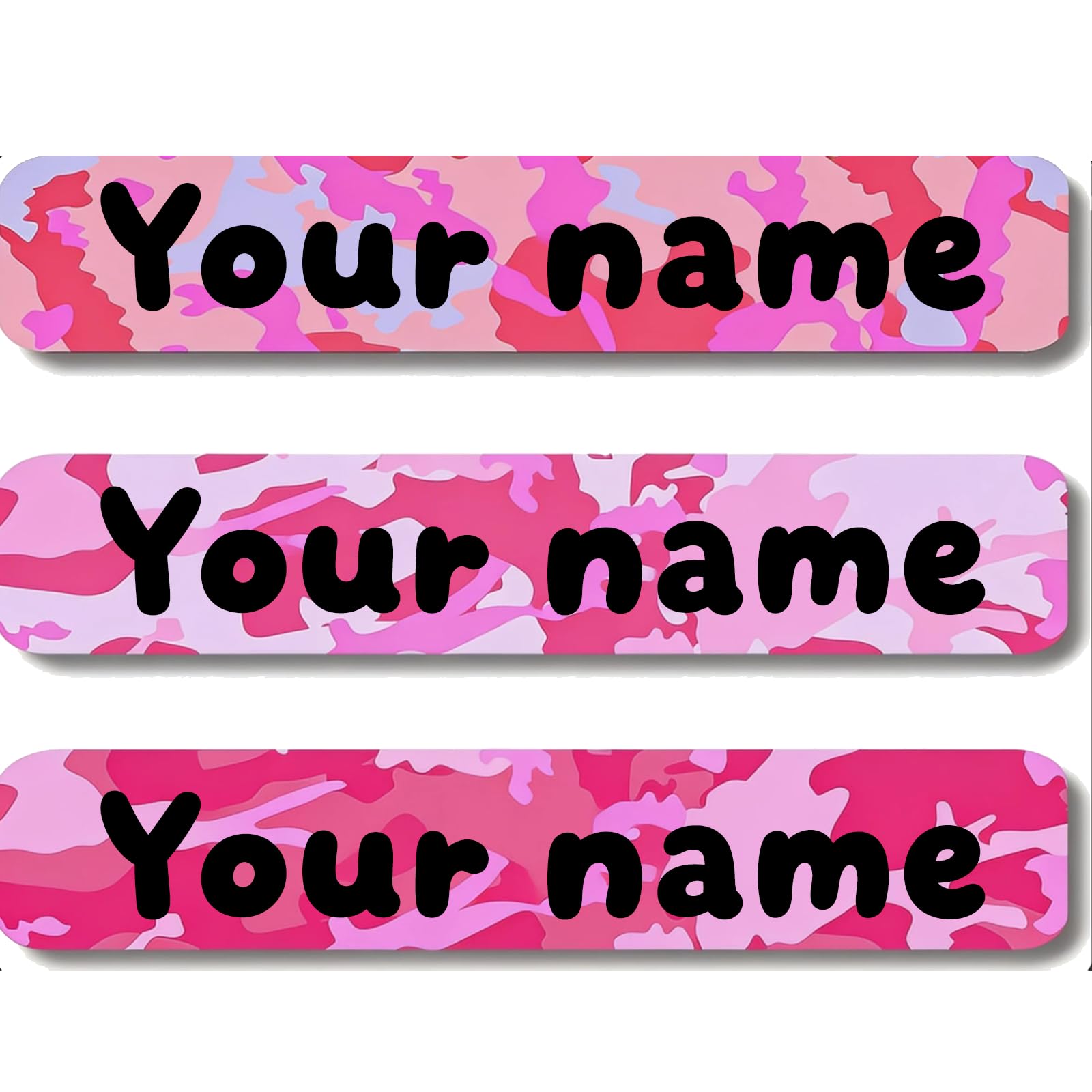 Personalized Waterproof Name Stickers for Kids, Washable Clothing Labels, Durable Name Tags for School, Kindergarten, Lunch Boxes, Books, Toys – Ideal Back to School（Pink and Colorful）