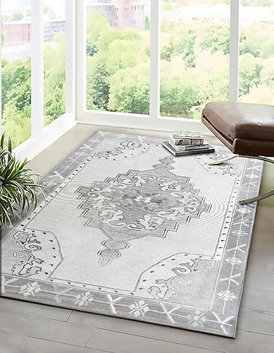 Miniatura 8 de Unique Loom Timeless Collection - Alfombra de área - Thomas (2' 6" x 12' 2" camino, rosanegro)