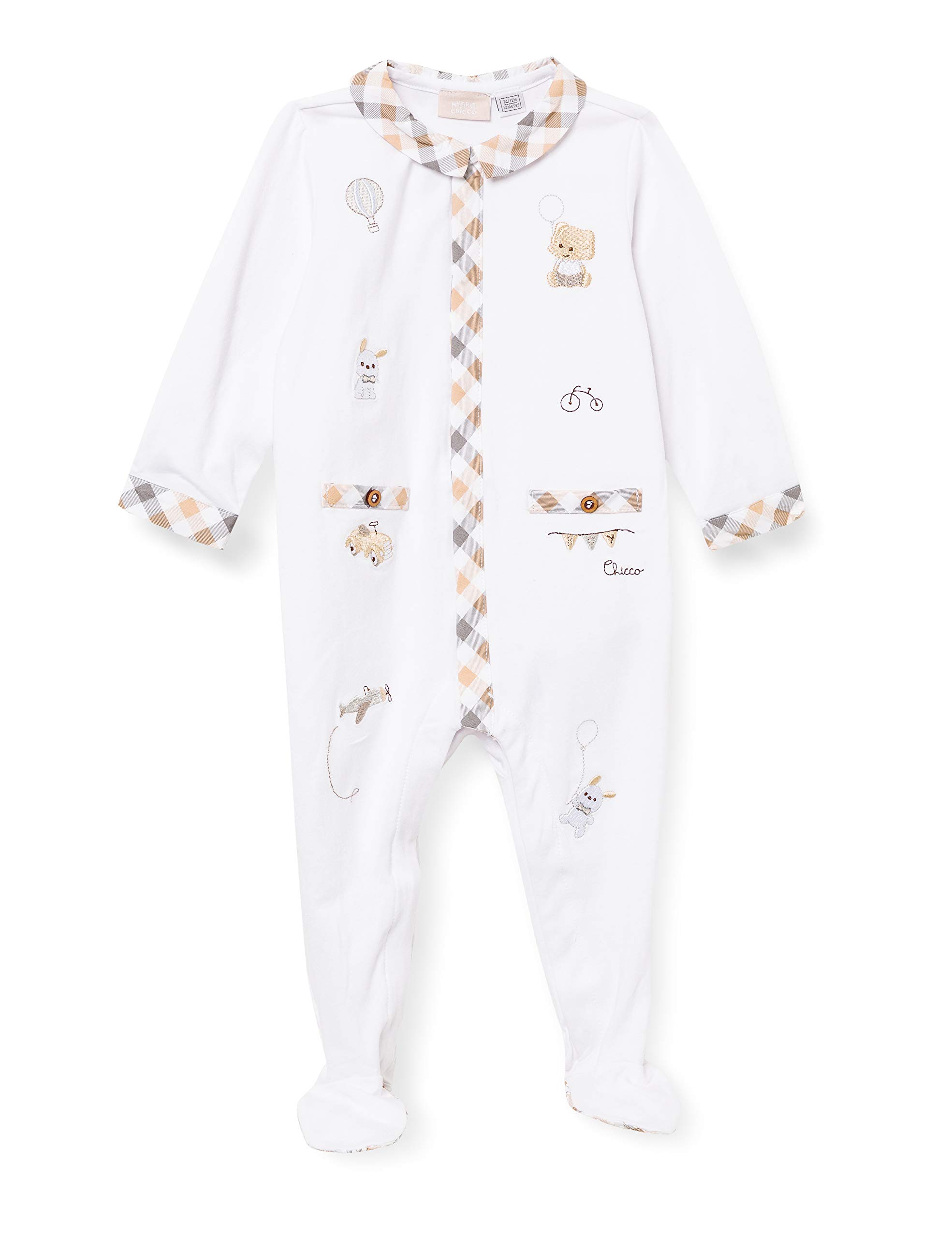 Barboteuse Chicco ouverture devant bébé garçon vêtement premium coton - 5