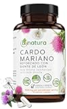 Cardo Mariano reforzado con diente Leon (Milk Thistle Reinforced with Milk Thistle) 90 Vegetable Capsule 1500 mg per Serving, Root Liver Health Support, Antioxidant Support, 100% Natural, Made in USA